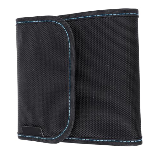 Lens Filter Carry Case Nylon 3 Pockets Protective Camera Filter Storage Wallet for 100mm Square Filters 95mm Round Filters, Secure and Accessible Filter Storage