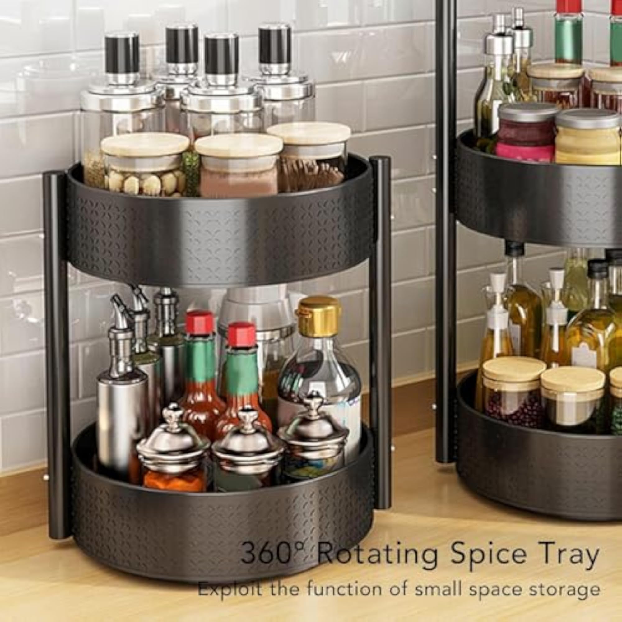 Rotating Kitchen Trolley with 360 Degree Functionality