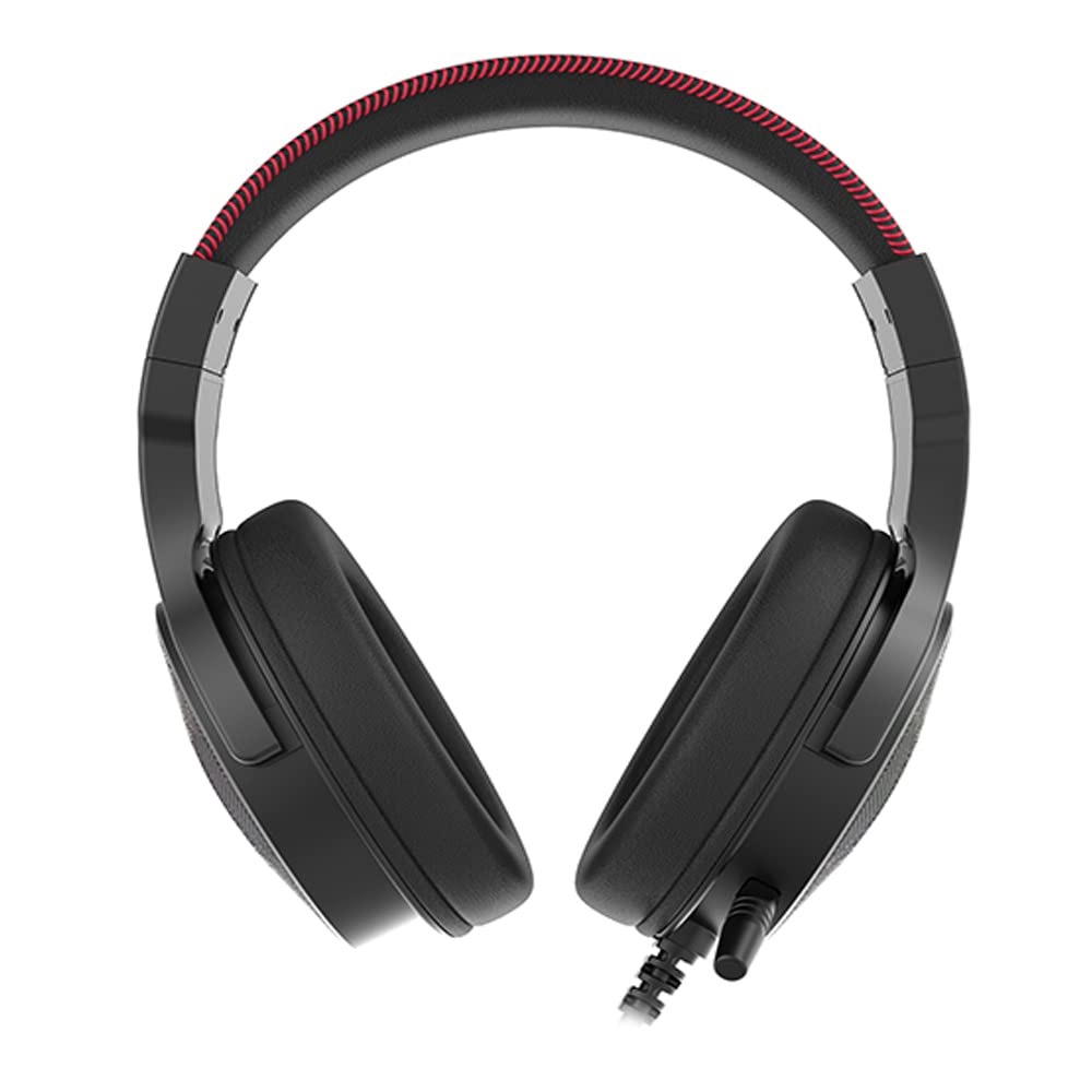 BERSERKER Casque Gaming USB 7.1, Microphone Détachable, Haut-parleurs 50 mm, Câble 2,1 m, Noir