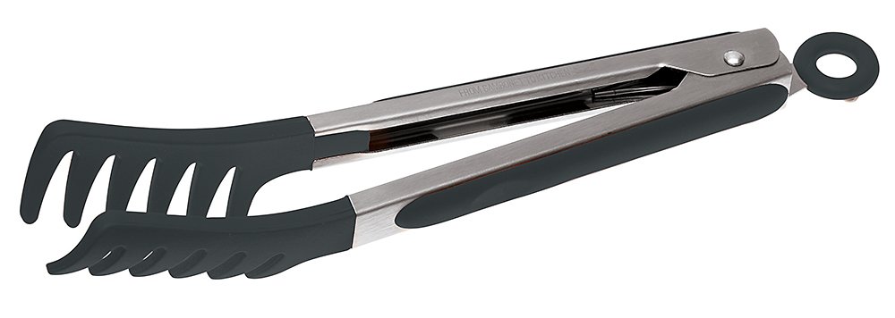 Pince à Spaghettis et Salade Sambonet en Acier Inoxydable et Silicone - 23 cm