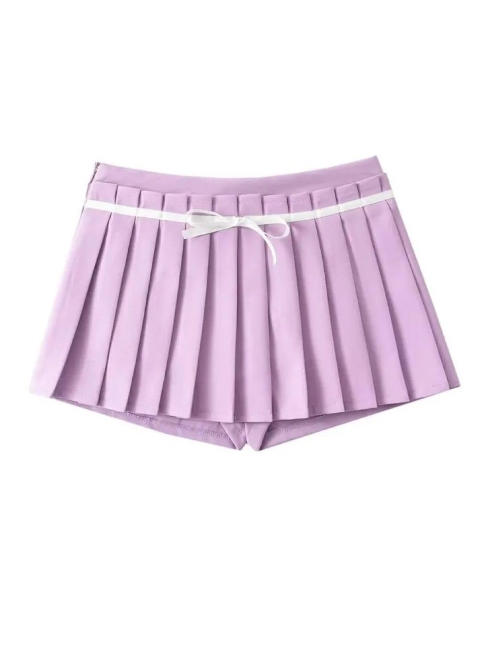 Faldas Cortas de Mujeres - Summer Elegante Mujer Falda Plisada Casual con la caña de Cintura Baja Skort Skort A -Line Femenina Extremadamente Corta