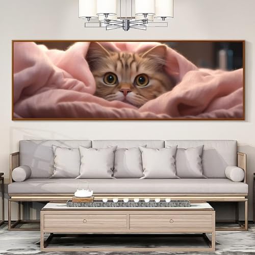 Peinture diamant adulte chat avec strass carrés 5D kit complet