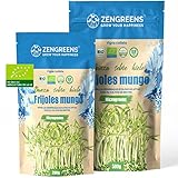 ZenGreens® - Semillas de frijoles mungo ecológico - Elija entre 10g, 200g y 500g - brotes de poroto mungo - germinación de más del 97% - Microgreens
