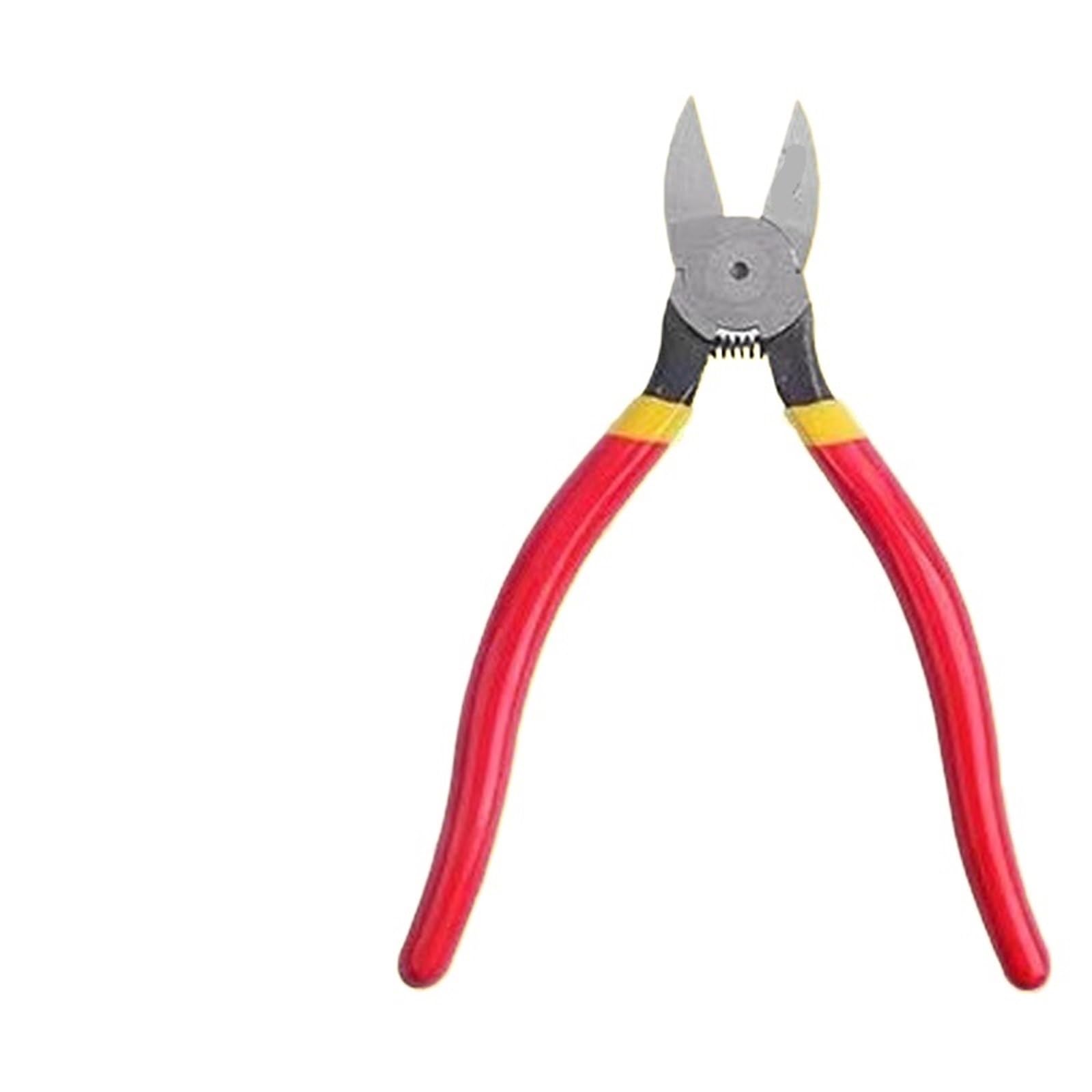 Szczypce ukośne 5/6/20.3 cm, wielofunkcyjne nożyce do kabli elektrycznych, obcinacze boczne, szczypce do spłukiwania, narzędzia ręczne (20 cm czerwone)