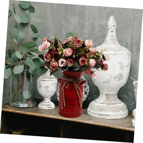 Cubo de hierro UKCOCO con asa reforzada para composiciones florales de interior 7