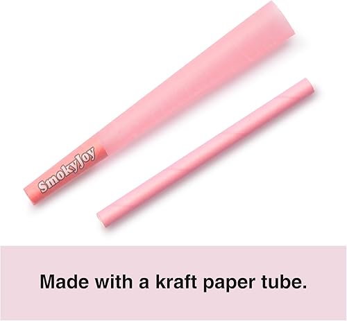 Miniatura 4 de SmokyJoy Paquete de 100 conos de tamaño 1 14  Conos de papel preenrollado pre-enrollado  Conos con puntas de filtro y tubos de embalaje incluidos,