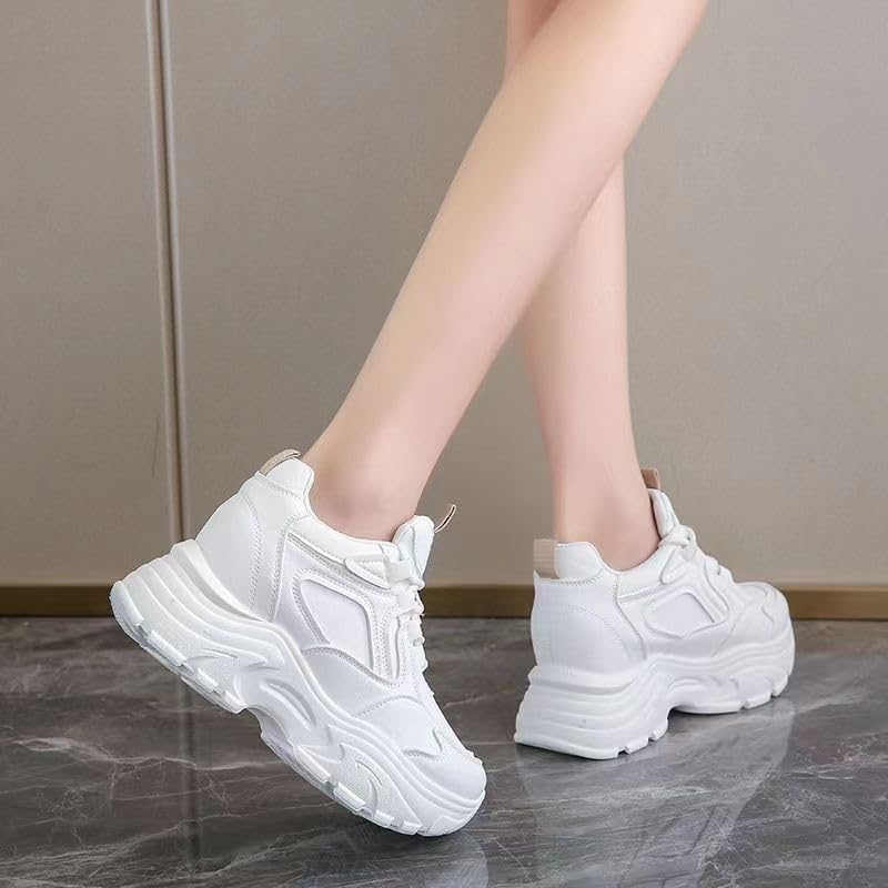 Chunky Sneakers for Women & Girls 2.3-Inch Height Increase Walking Shoes with Thick Sole for Travel, Gift3