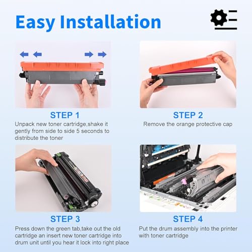 MYCARTRIDGE TN248XL Kompatibel für Brother TN-248XL TN248 für Brother MFC-L3760CDW MFC-L3740CDWE DCP-L3560CDW HL-L3240CDW DCP-L3520CDWE für TN-248CMYK TN-248VAL 5-Pack