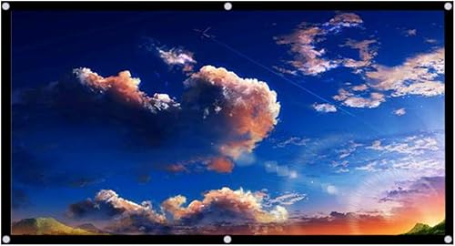 Pantalla de proyección plegable portátil de 72 pulgadas 16:9 HD 4K, pantalla de proyección sin arrugas, pantalla de películas de proyector,