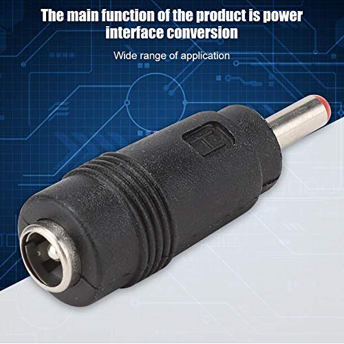 5 PCS DC 3 do 24 V Mini zasilacze, gniazdo 5,5 x 2,1 na 3,5 x 1,35 MM Wtyczka adaptera DC Konwerter zasilania routera audio i wideo, czarny