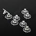 50Pcs Topes Siliconas De Pendientes Con Cojines De Plástico Earrings Back Clutch