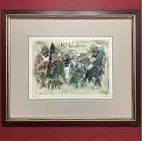 Amazon.co.jp: 絵画額縁版画津田 耕Play Ⅱジャズ美術品