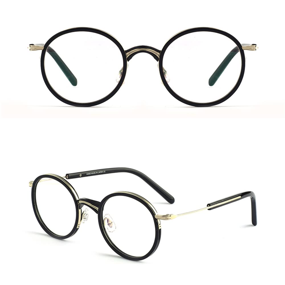 RICCIE Gafas de Lectura Retro HD Anti luz Azul, 1.56 Lentes de Resina asférica/antirradiación dioptrías+1,0 a +3,0,05,+3.0
