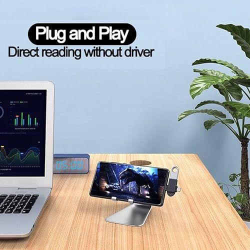Image of 2 in 1 OTG Adapter, OTG Adapter Micro USB Type c, All in 1 Multi OTG Connector for Mobile OTG hub USB 3.0 High Speed Data Transfer Converter for Android (Pack of 2)