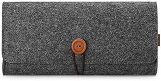 ProCase Felt Carrying Case for Nintendo Switch Lite, Ultra Slim Portable Travel Carry Bag Professional Protective Pouch for Nintendo Switch Lite 2019, with 5 Game Cartridges Holders Black