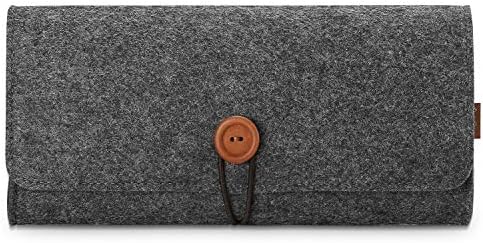 ProCase Felt Carrying Case for Nintendo Switch Lite, Ultra Slim Portable Travel Carry Bag Professional Protective Pouch for Nintendo Switch Lite 2019, with 5 Game Cartridges Holders –Black | Ultra-Slim Felt Travel Pouch with Soft Lining and 5 Game Card Slots for Nintendo Switch Lite 2019