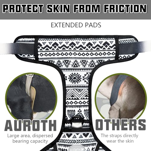 Image of AUROTH Dog Harness for Large Dogs, No Pull Tactical Dog Vest Heavy Duty