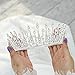 Unicra Diadème de mariée et diadème de reine argenté strass cristal couronne de mariée fête reine accessoires cheveux pour femmes et filles