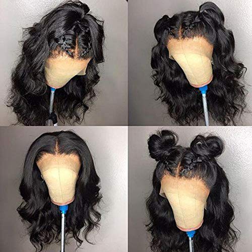 Beauhair Lace Front Wigs Human Hair Body Wave Lace Front Human Hair Wigs Pre Plucked 4X4 Closure Lace Front Wigs with Baby Hairs Natural Color(10inch)