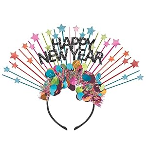 Colorful Confetti Spray Headband -11 3/4″ – Multicolor – 1 Pc