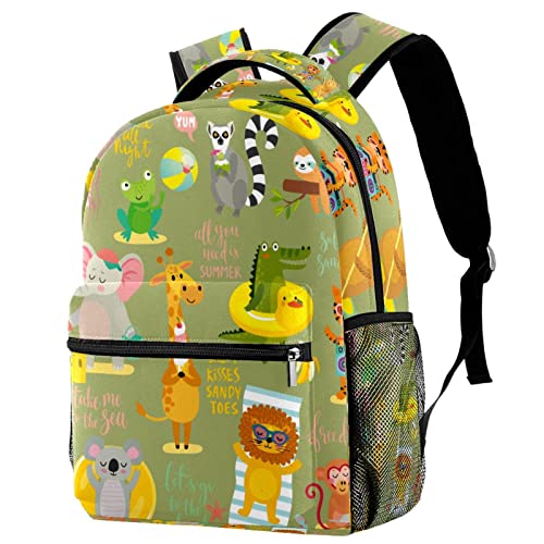 Sac à dos voyage enfant idéal pour l'école et sorties avec motifs animaux