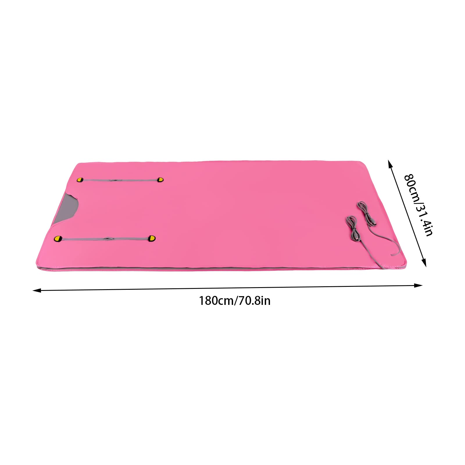 Manta de sauna por infrarrojos, 180 x 80 cm, con mando a distancia de 2 zonas, saco de sauna, manta moldeadora corporal, terapia de desintoxicación profesional para sauna doméstica, 650 W
