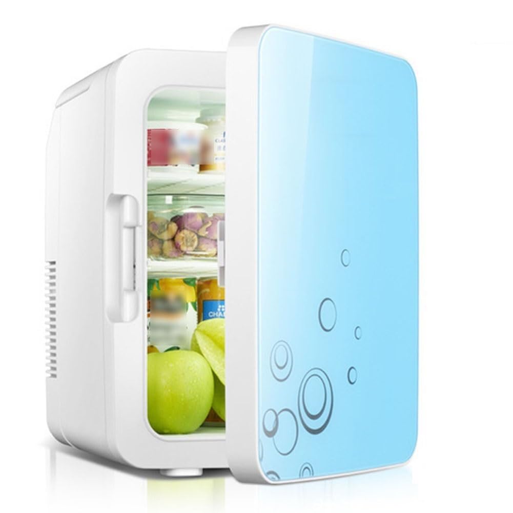 10L Mini Réfrigérateur pour Chambre sous Le Comptoir Réfrigérateur Congélateur Chauffe-Aliments Refroidisseur De Boissons Réfrigérateur Portable Compact pour Petit Bureau, Maison, Voiture AC + DC (Co