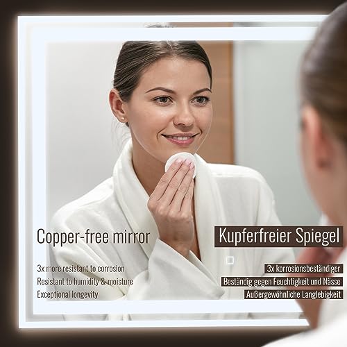 Aquamarin® Specchio Retroilluminato da Bagno