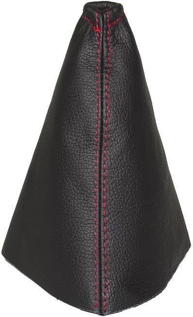 Shift Boot Compatible with Kia Shuma Leather Various Stitching Colour Available (Red Stitch)