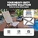 ICECO VL75 ProD Dual Zone 12V Refrigerator with Multi-directional Lid, Portable Fridge Powered by SECOP, 79Qt, Dual USB & DC, AC, 0℉-50℉, 12 Volt Freezer for Outdoor, Car, RV|With Camping Chair Camel