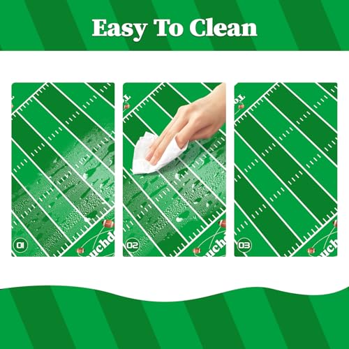 Image of Childom Football Party Decorations,3 Pack Football Tablecloth Disposable Plastic Tablecloth 54 inch X 108 inch Plastic Table Cloth for Rectangle Tables,Birthday Party Decor,Parties Supplies for Home,Dinner