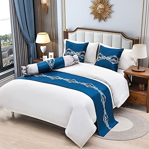 QFWMCW Bed Runners & Scarves Bed Cover Towel 1 Piece Soft Bedspreads Coverlets Home Decoration Hotel Wedding Room Bed Throws for Foot of Bed for Twin Queen King Size Bed