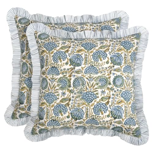 THINCAN 2 federe in pizzo per cuscino vintage in poliestere, per divano, camera da letto, decorazione per la casa, romantica, per la casa