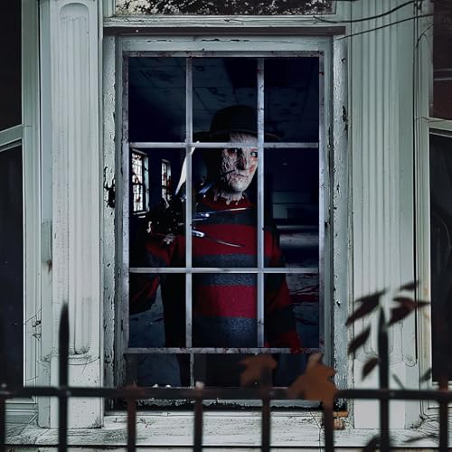 Decoración de ventana Halloween terrorífica miniatura 1