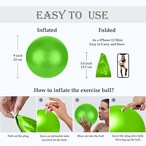Image of PL-0003 Soft Exercise Ball, Anti-Burst Yoga Ball Chair Supports 2200lbs PL-0003