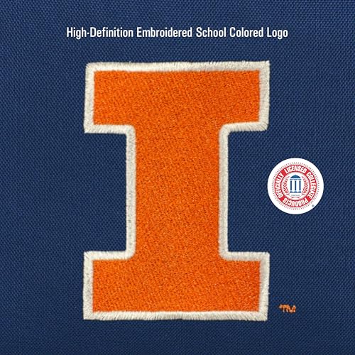 Image of JanSport NCAA Officially Licensed Backpack, Illinois Illini, Superbreak Plus with Padded 15'' Laptop Sleeve, Spacious Computer Bag for Men & Women, Durable Daypack with Bottle Pocket, Navy