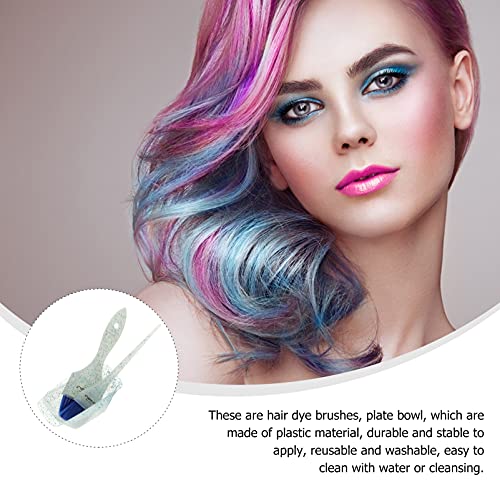 Lurrose 5 Pçs Escovas de Cores de Cabelo de Cauda Pin Salão Branqueamento Loja Profissional Placa An