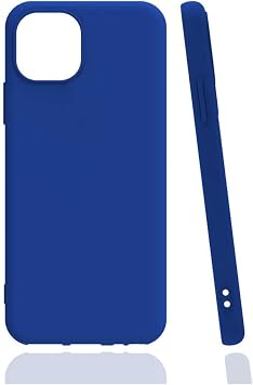 iPhone 13 Mini ile Uyumlu Kamera Korumal  Esnek Silikon K l f, Mavi