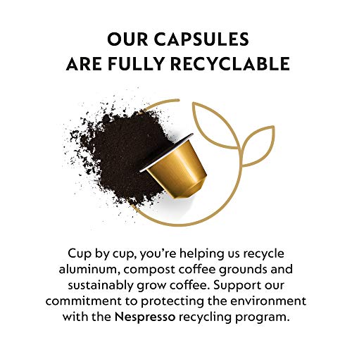 Nespresso Capsules OriginalLine, Volluto, Mild Roast Espresso Coffee, Brews 1.35oz, 10 Count (Pack of 5)