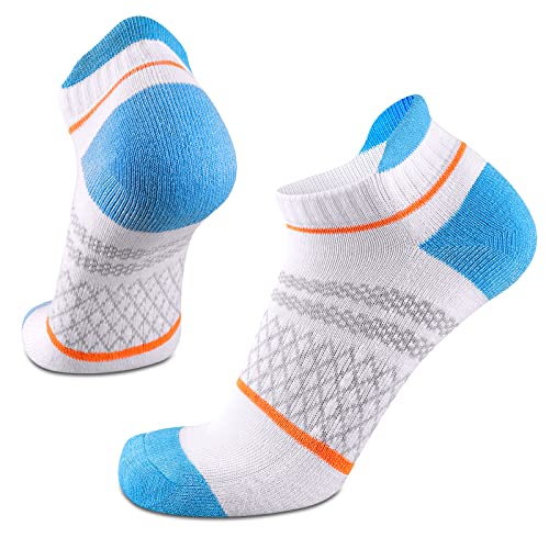 Image of eallco Womens Ankle Socks Athletic Running Short Socks With Cushioned Sole 6 Pairs
