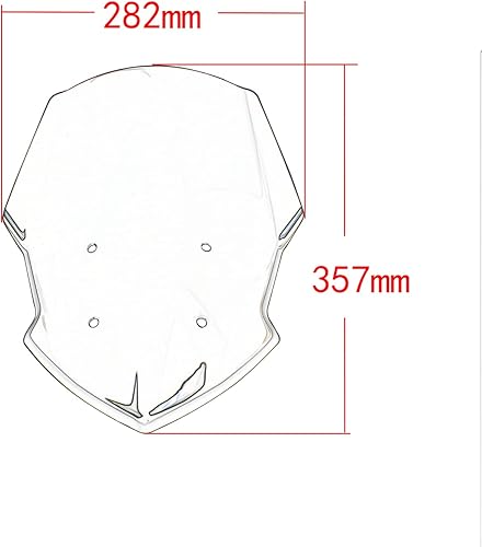 Miniatura 2 de MT07 FZ07 - Parabrisas de carenado de motocicleta apto para YA&MA&HA MT-07 FZ-07 MT 07 FZ 07 FZ 07 Accesorios 2018 2019 2020 Parabrisas Visera