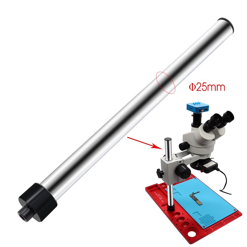 Kit de Accesorios para microscopios Diámetro 25 mm Microscopio Soporte de Soporte de Metal Barra de Barra de Barras Pilar, microscopio Accesorios de cámara de Video Portaobjetos de microscopio