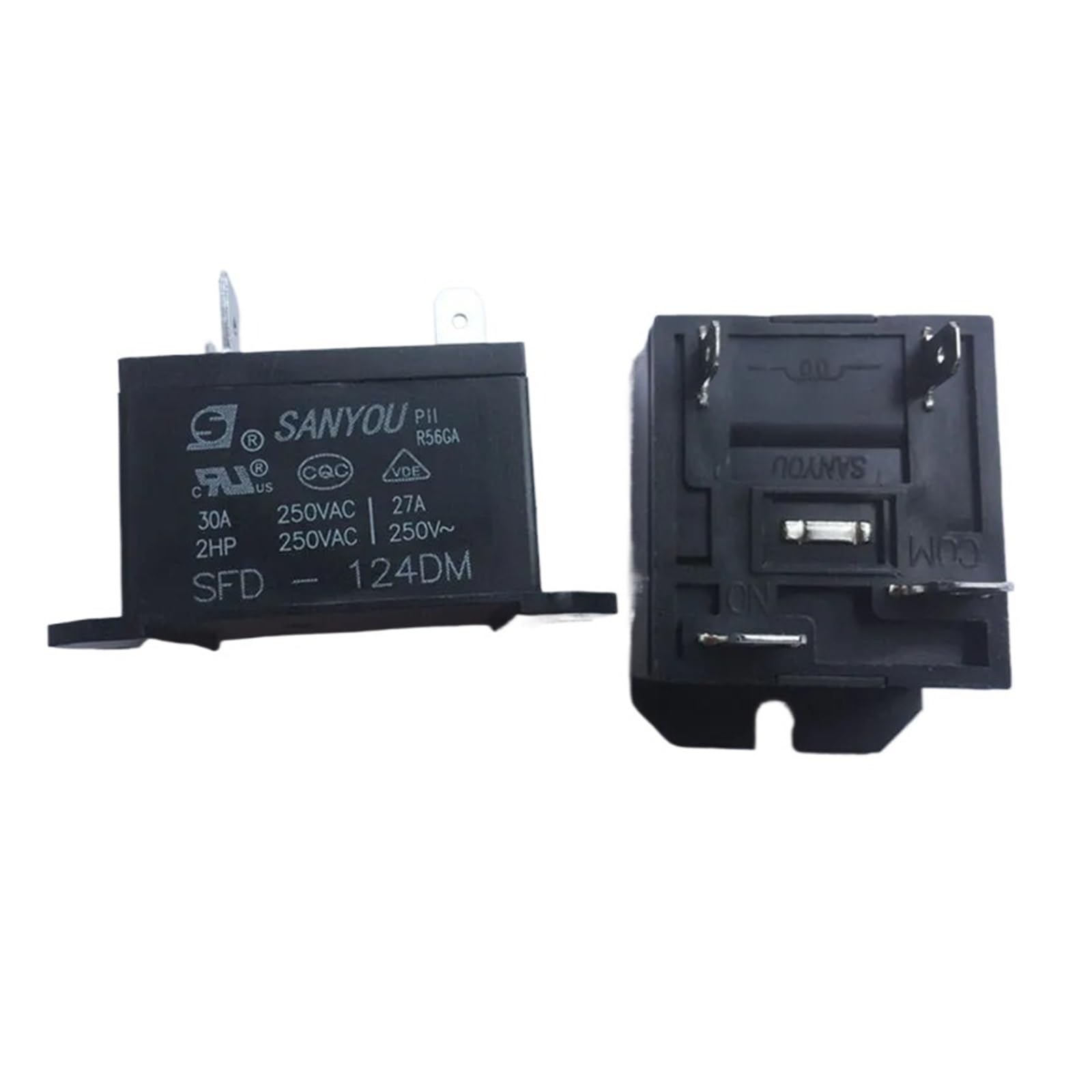 OSHZIKJII Relay SFD-124DM SFD124DM 24VDC DC24V 24V 30A 250VAC 4PIN(2pcs)
