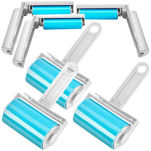 infactory Fusselrollen: 6er-Set Wiederverwendbare Fussel- und...