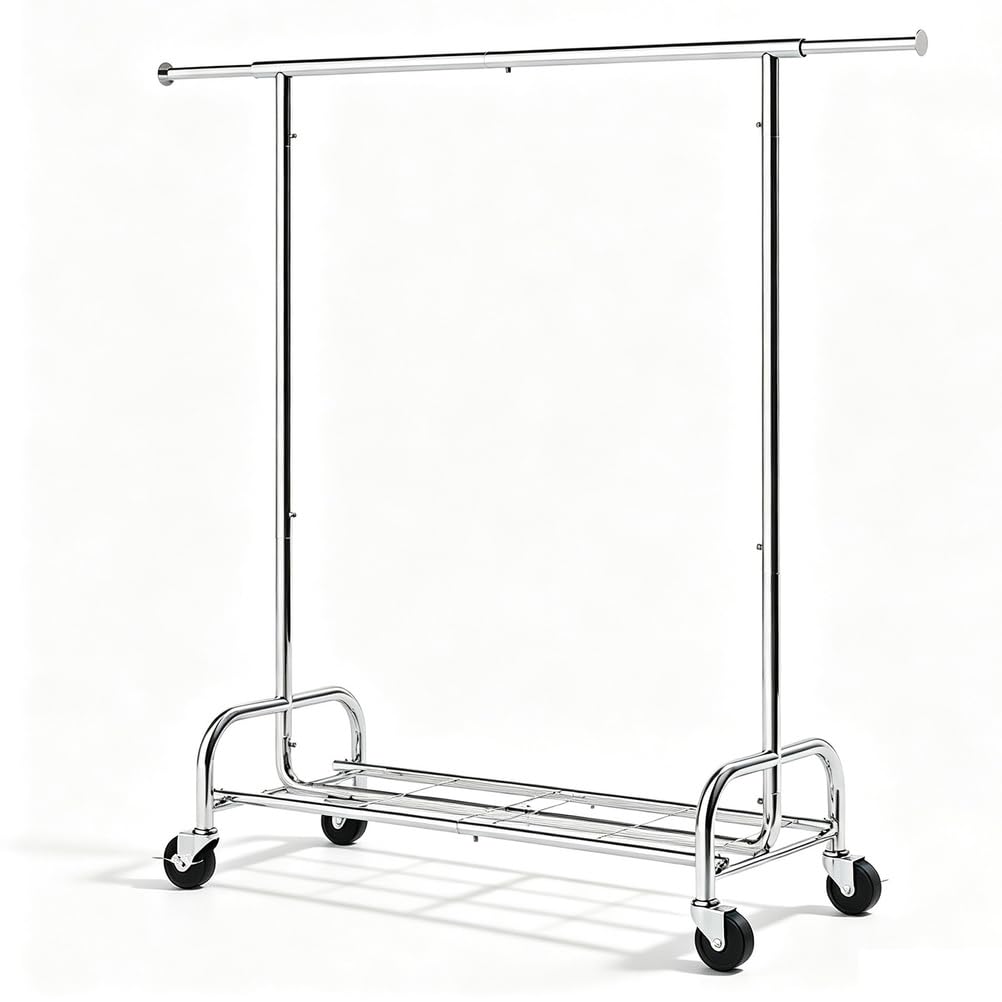 GHSIRUEU Heavy Duty Clothes Rack Load 450 LBS, Sturdy Metal Garment Rack