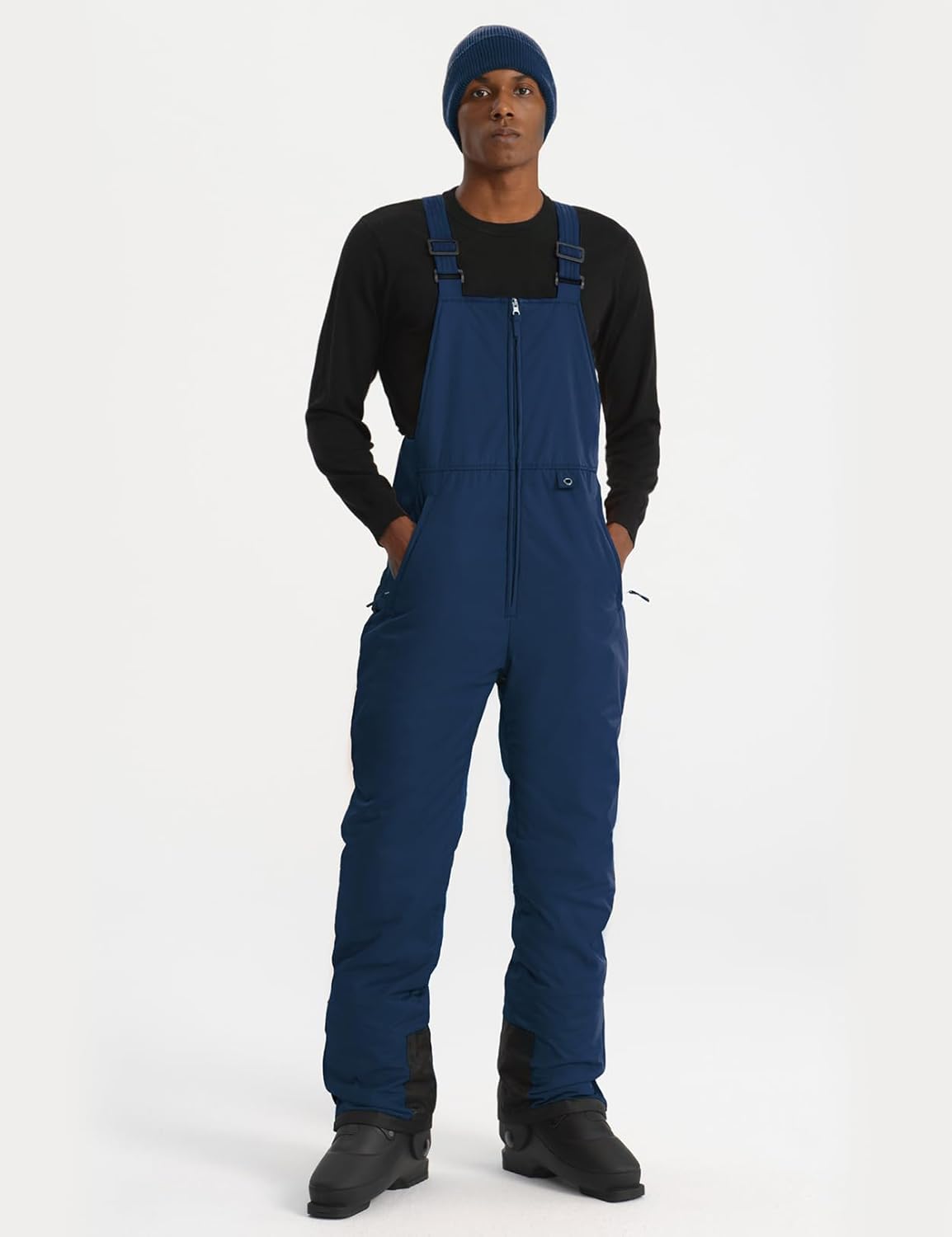 GEMYSE Men's Insulated Waterproof Ski Bib Overalls Winter Snowboarding Pants - Image 2