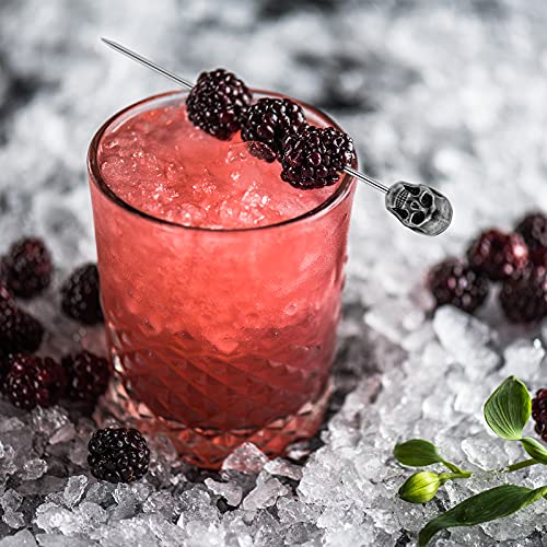 9 Pcs Cocktail Picks, Metal Cocktail Pick, Reusable & Eco-Friendly Martini/ Fruit /Appetizers /Hamburg /Sandwich Picks #TOP3
