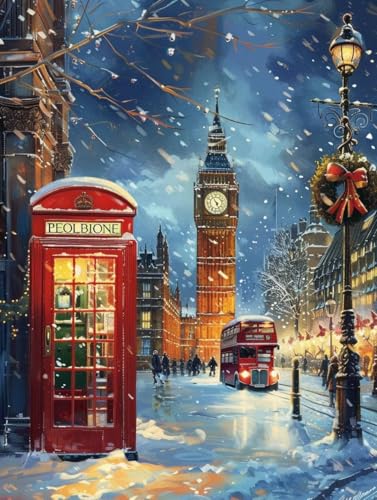 Cuadros con números acrílico lienzos grandes de invierno para pintar por números DIY 90x120