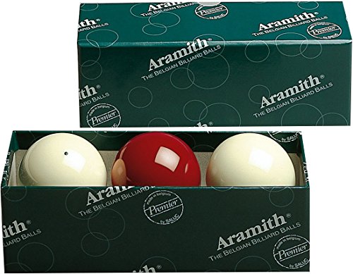Aramith 61.5 mm Premier Carom Billiard Balls, Complete 3 Ball Set