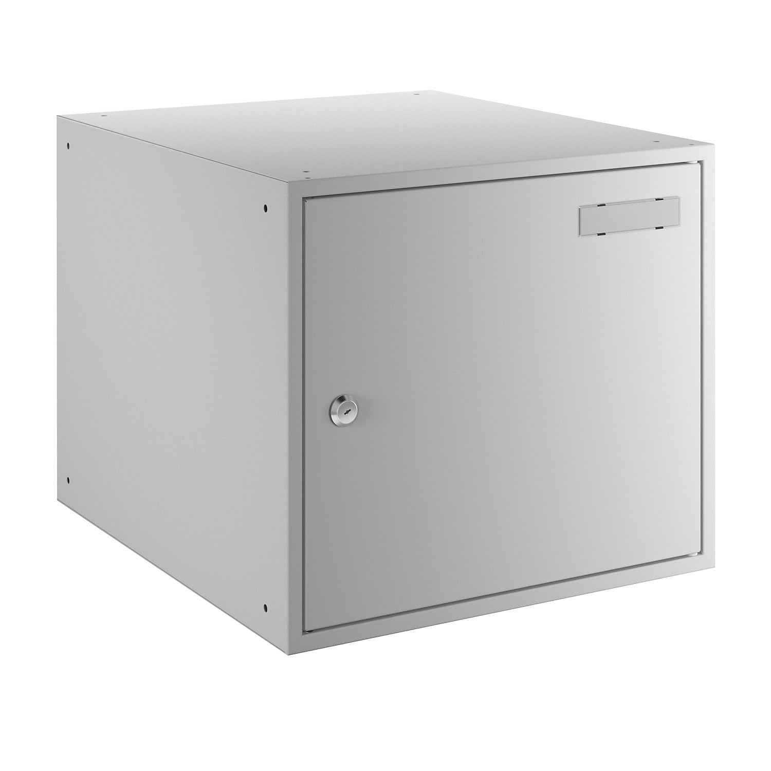 EUROKRAFT basic | Armadietto con serratura | antibatterico | alt x largh x prof 350 x 400 x 450 mm | grigio chiaro RAL 7035